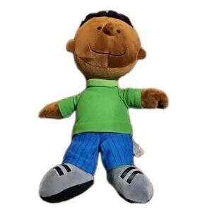 Peanuts Franklin Plush Doll Charlie Brown Snoopy Friend RARE